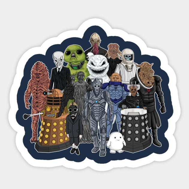 Doctor Who - Monsters Are Real Sticker by bovaart